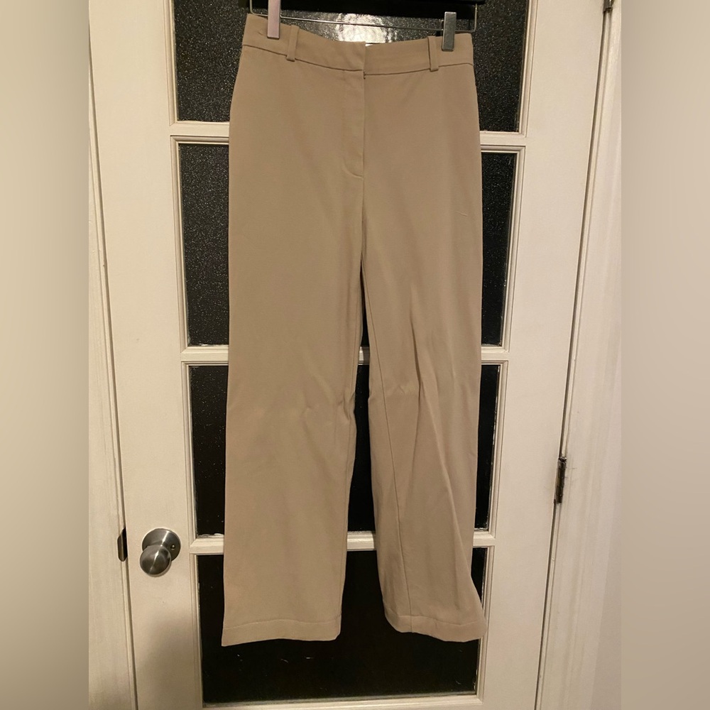 Aritzia Babaton Tan Wide Leg dress Pants